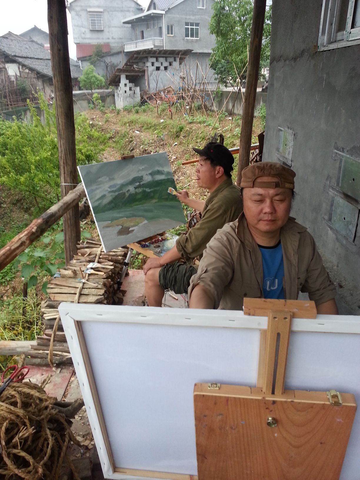 麻阳长河风光写生基地宋卫东,石建都,张晋,李楠写生作品