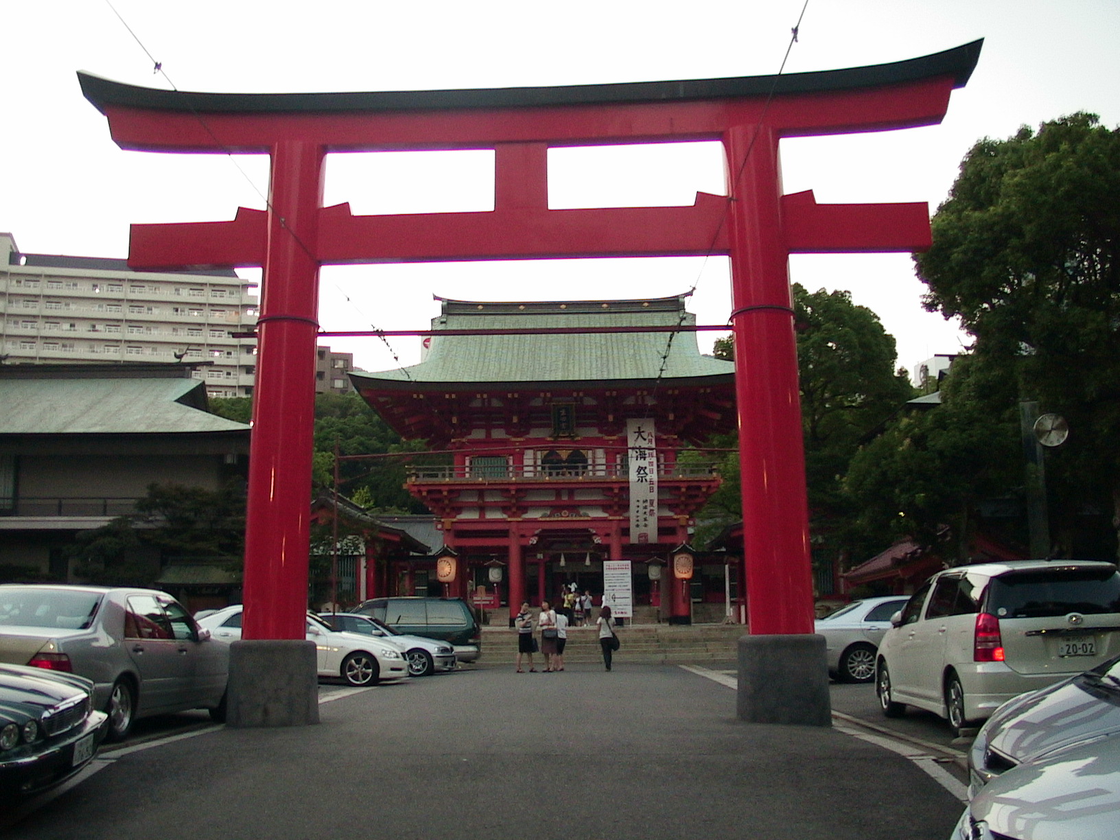 手绘神社鸟居